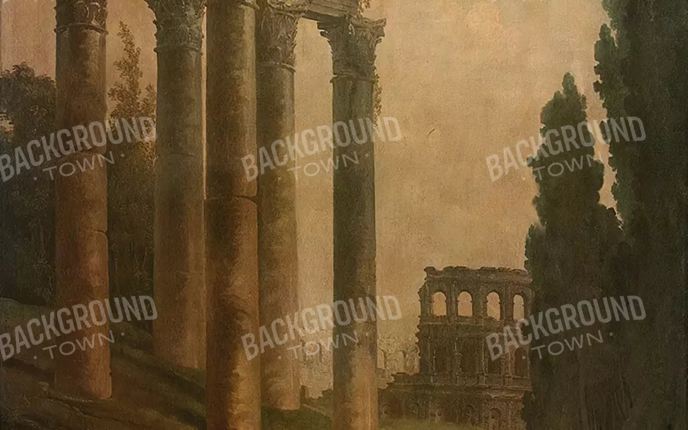 Roman Ruins Backdrop
