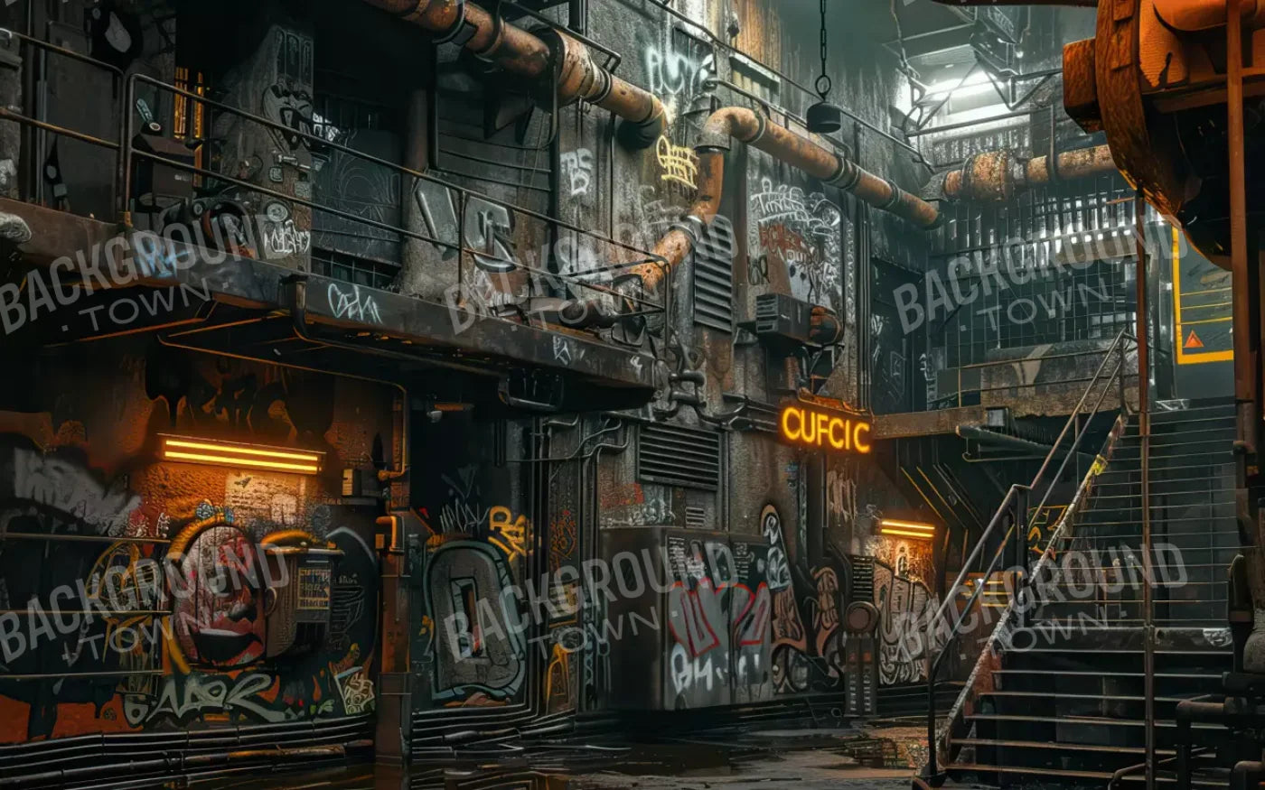 Industrial Urban 001 8X10 16’X10’ Ultracloth (192 X 120 Inch) Backdrop