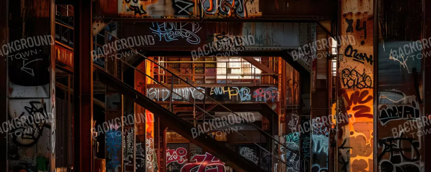 Industrial Urban 002 8X10 20’X8’ Ultracloth (240 X 96 Inch) Backdrop