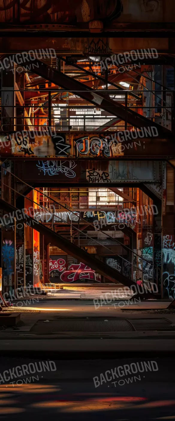 Industrial Urban 002 8X10 5’X12’ Ultracloth For Westcott X - Drop (60 X 144 Inch) Backdrop