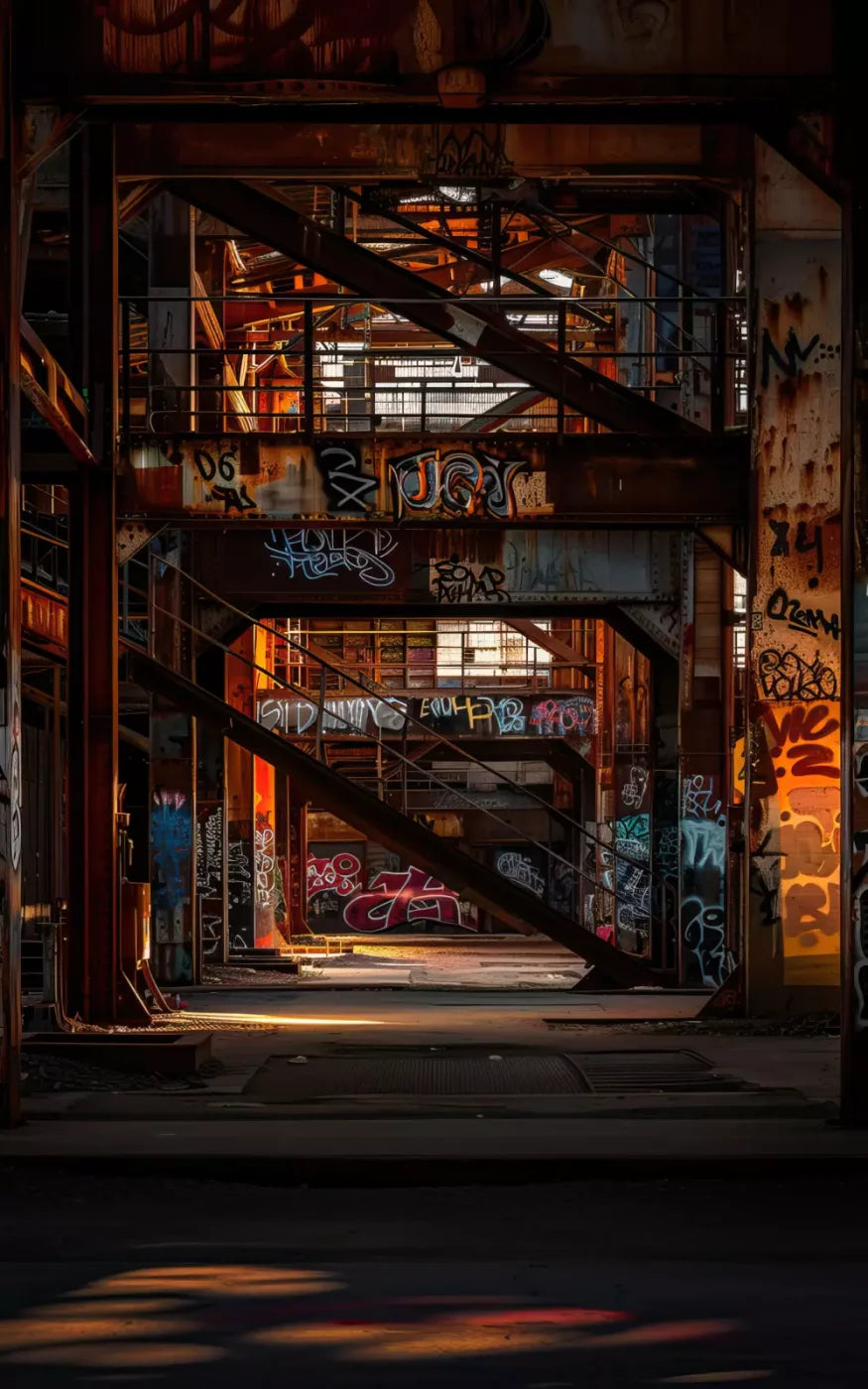 Industrial Urban 002 8X10 10’X16’ Ultracloth (120 X 192 Inch) Backdrop
