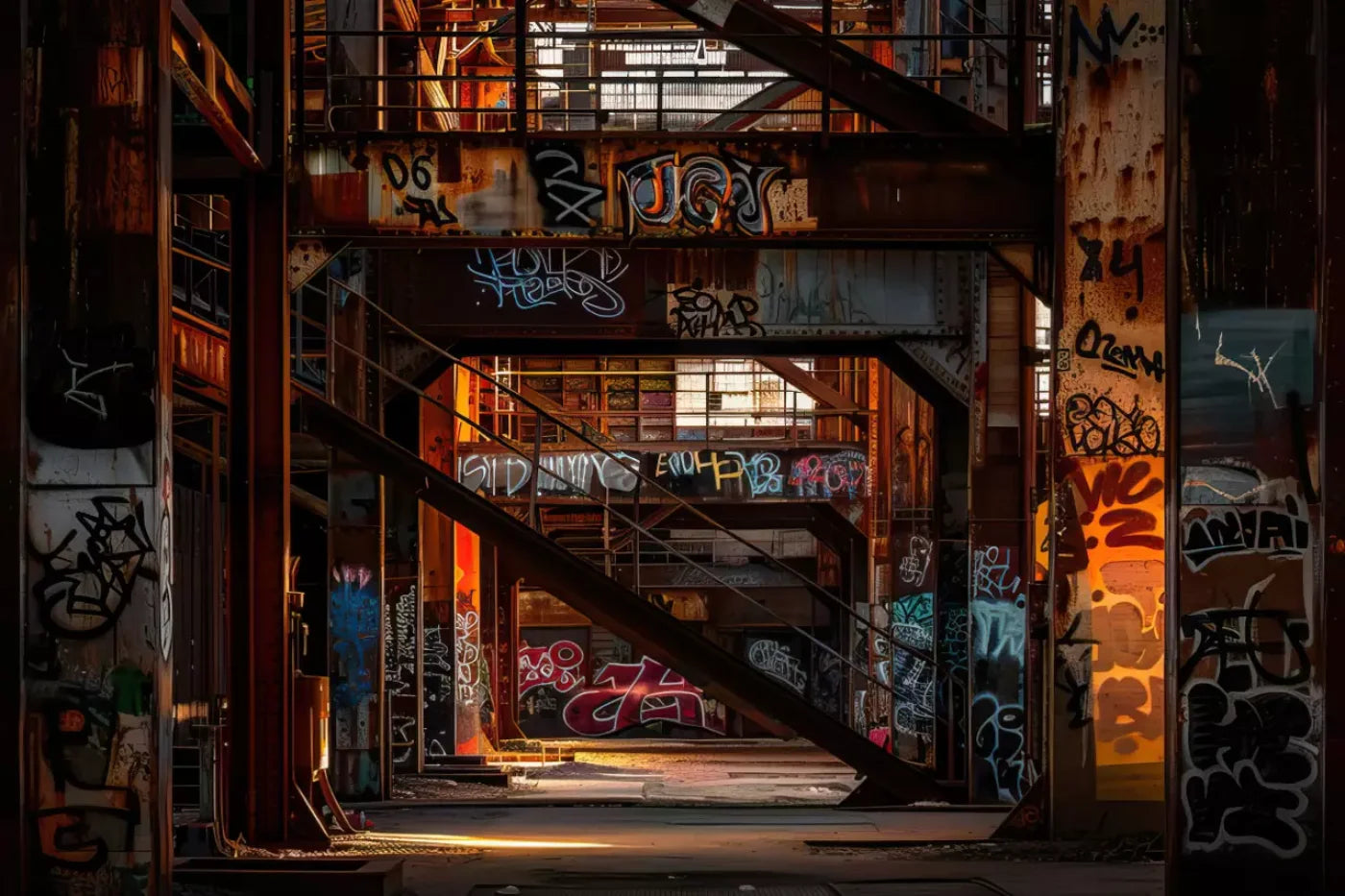 Industrial Urban 002 8X10 12’X8’ Ultracloth (144 X 96 Inch) Backdrop