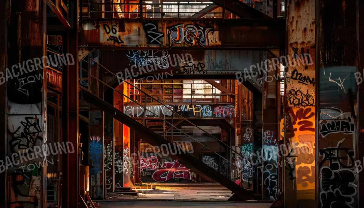 Industrial Urban 002 8X10 14’X8’ Ultracloth (168 X 96 Inch) Backdrop