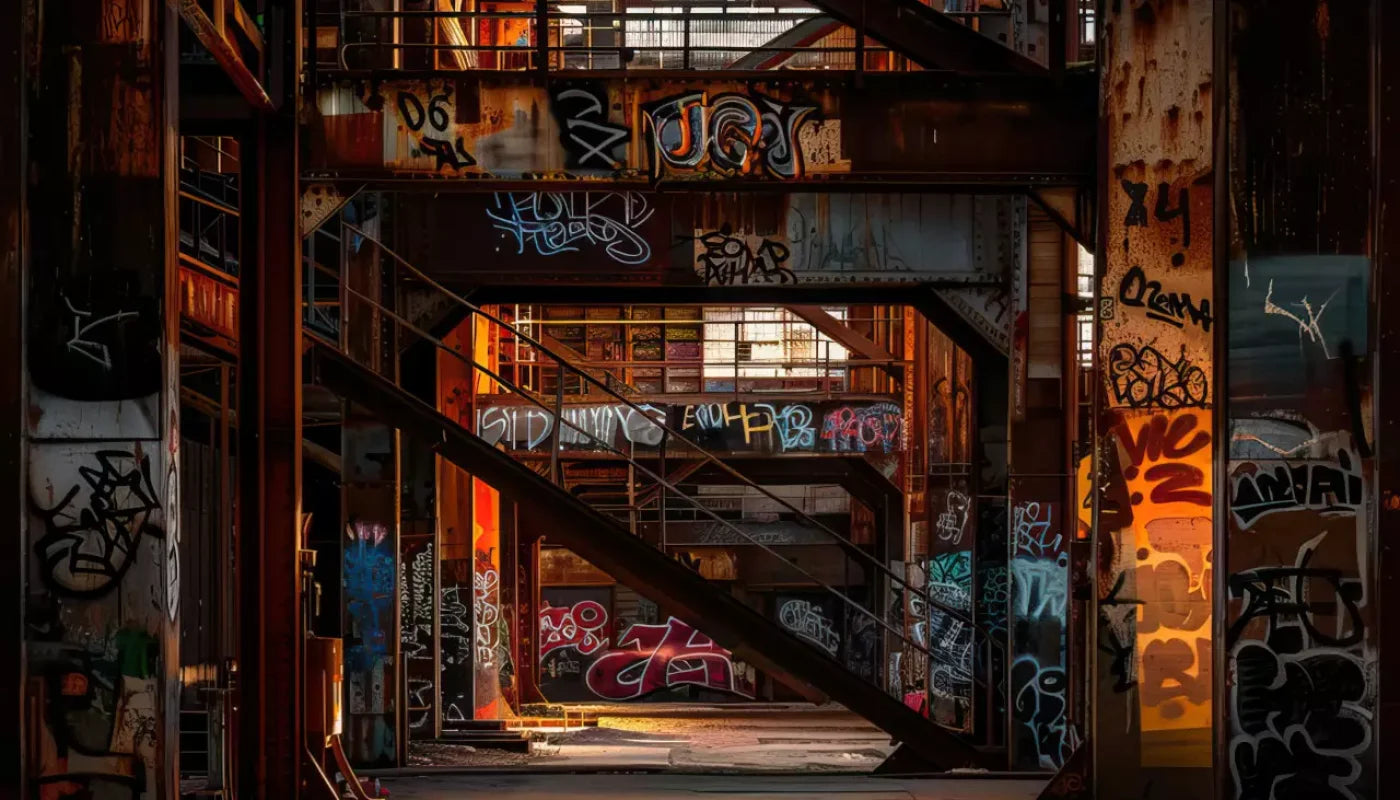 Industrial Urban 002 8X10 14’X8’ Ultracloth (168 X 96 Inch) Backdrop