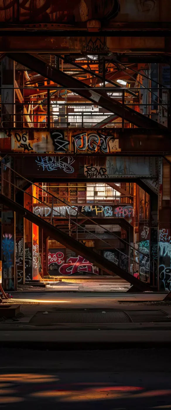 Industrial Urban 002 8X10 5’X12’ Ultracloth For Westcott X - Drop (60 X 144 Inch) Backdrop