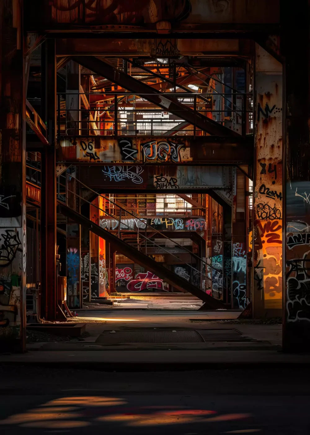 Industrial Urban 002 8X10 5’X7’ Ultracloth (60 X 84 Inch) Backdrop