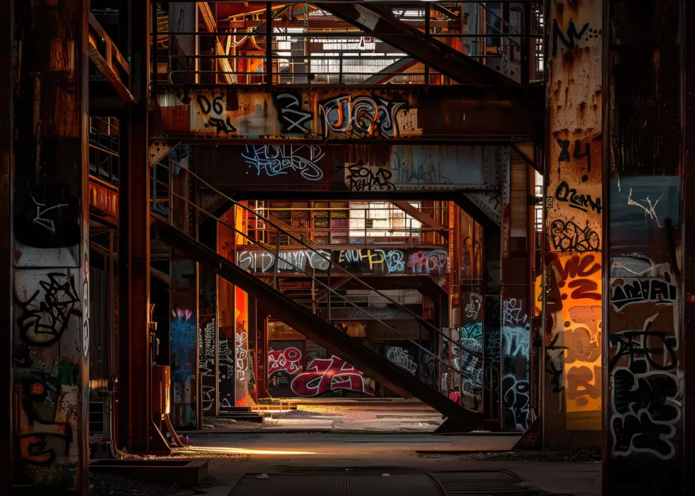 Industrial Urban 002 8X10 7’X5’ Ultracloth (84 X 60 Inch) Backdrop