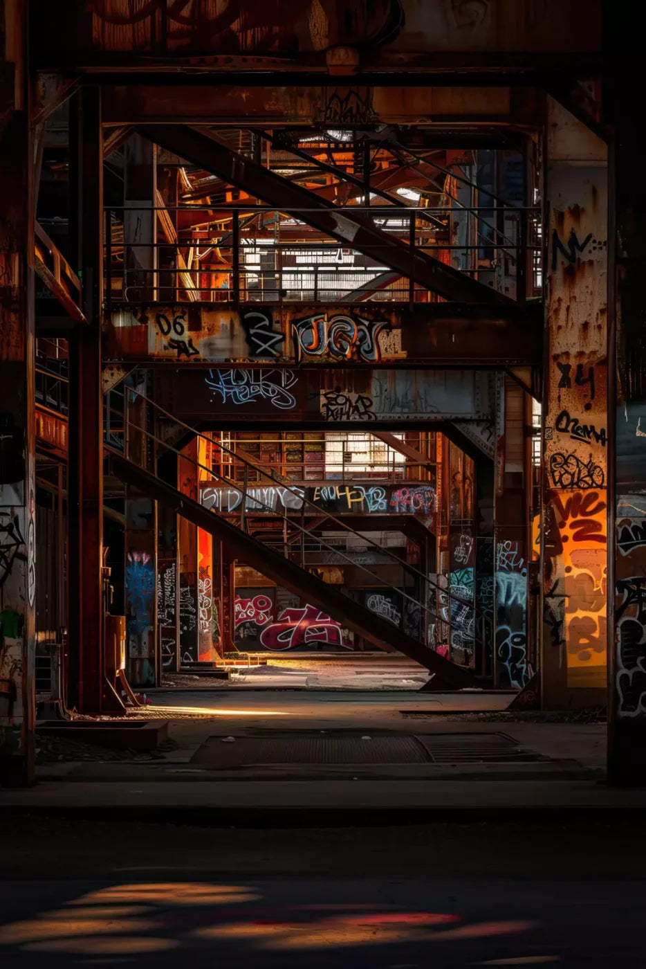 Industrial Urban 002 8X10 8’X12’ Ultracloth (96 X 144 Inch) Backdrop