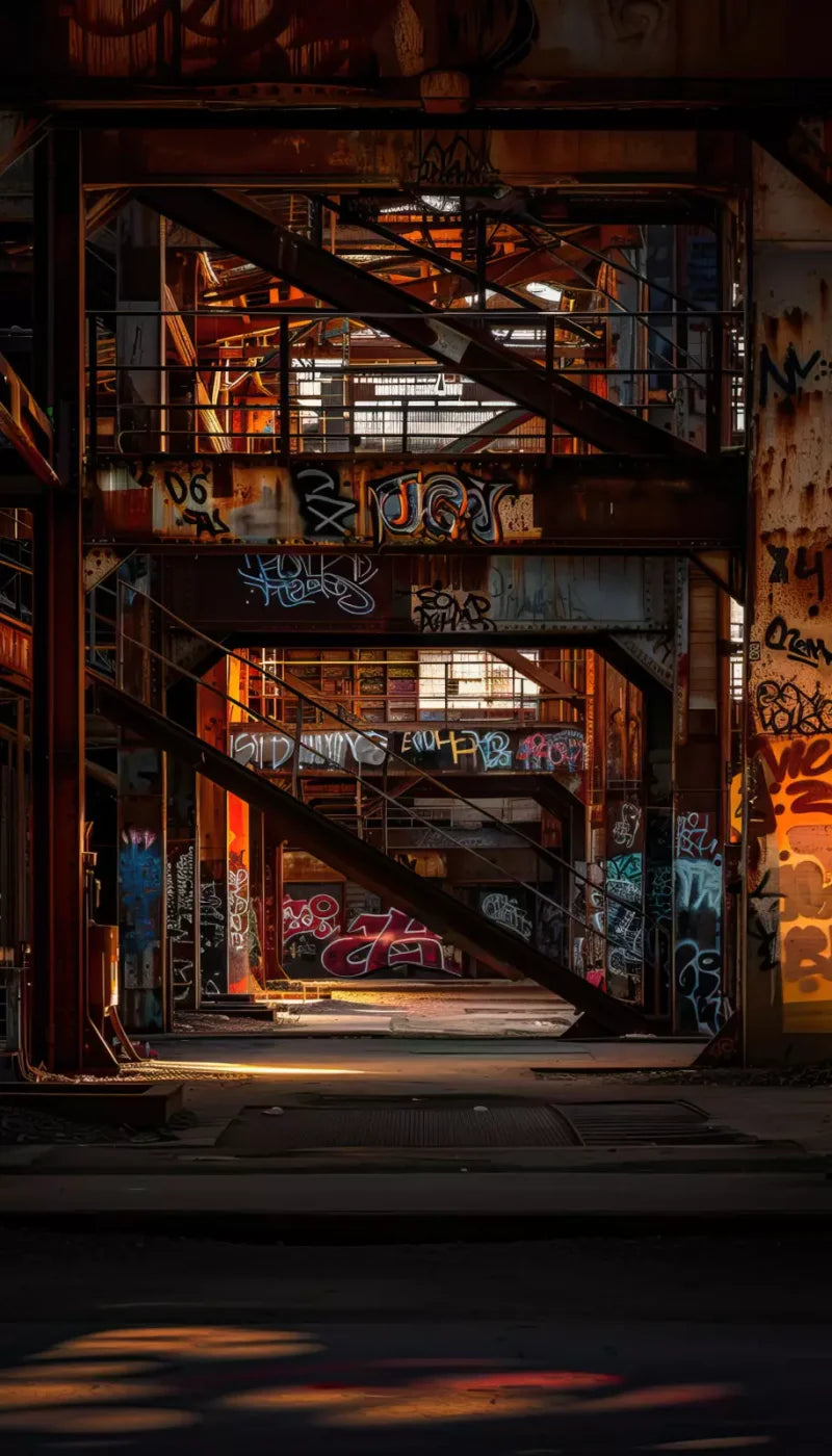 Industrial Urban 002 8X10 8’X14’ Ultracloth (96 X 168 Inch) Backdrop