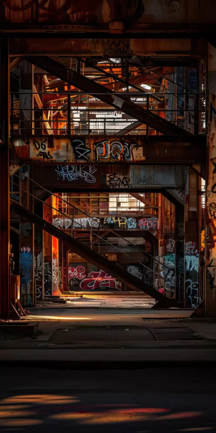 Industrial Urban 002 8X10 8’X16’ Ultracloth (96 X 192 Inch) Backdrop