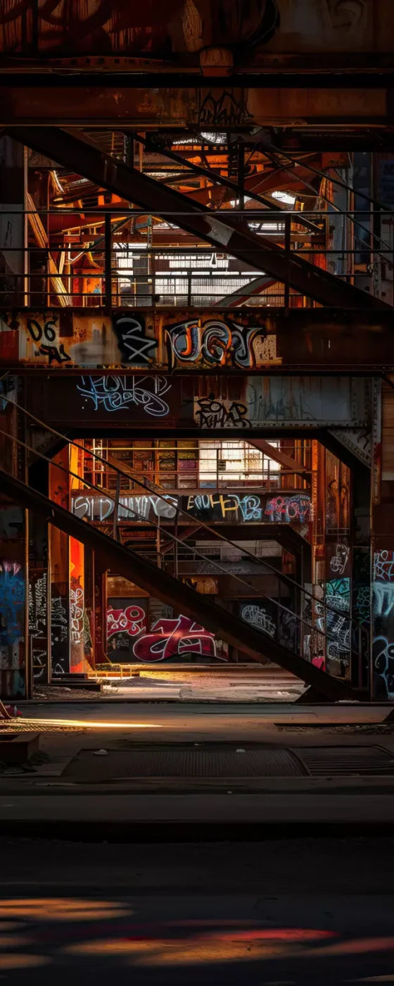 Industrial Urban 002 8X10 8’X20’ Ultracloth (96 X 240 Inch) Backdrop