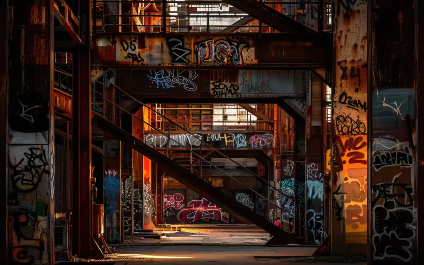 Industrial Urban 002 8X10 8’X5’ Ultracloth (96 X 60 Inch) Backdrop