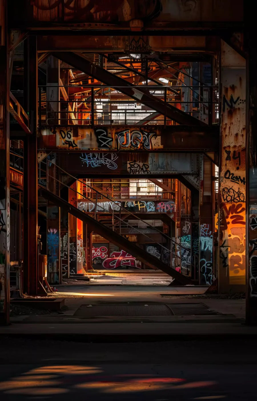 Industrial Urban 002 8X10 9’X14’ Ultracloth (108 X 168 Inch) Backdrop