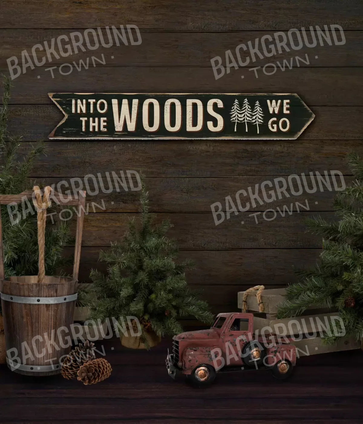 Into The Woods 10X12 Ultracloth ( 120 X 144 Inch ) Backdrop