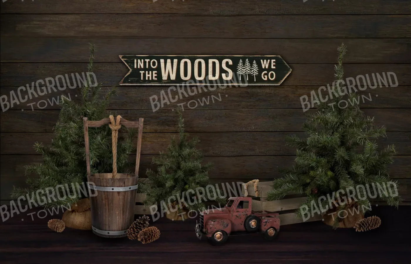 Into The Woods 12X8 Ultracloth ( 144 X 96 Inch ) Backdrop