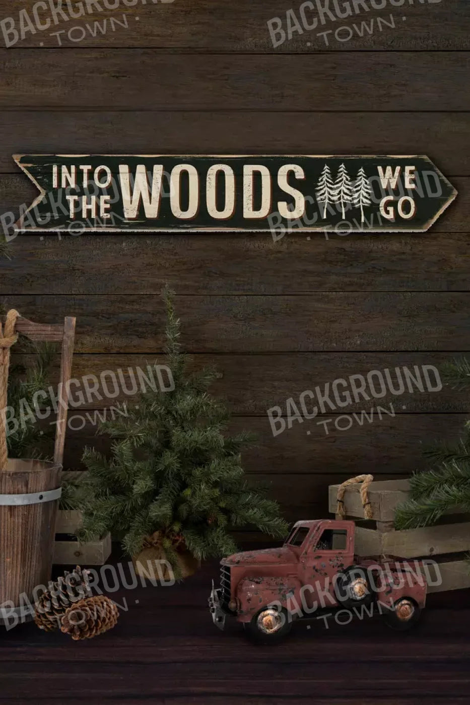 Into The Woods 5X8 Ultracloth ( 60 X 96 Inch ) Backdrop