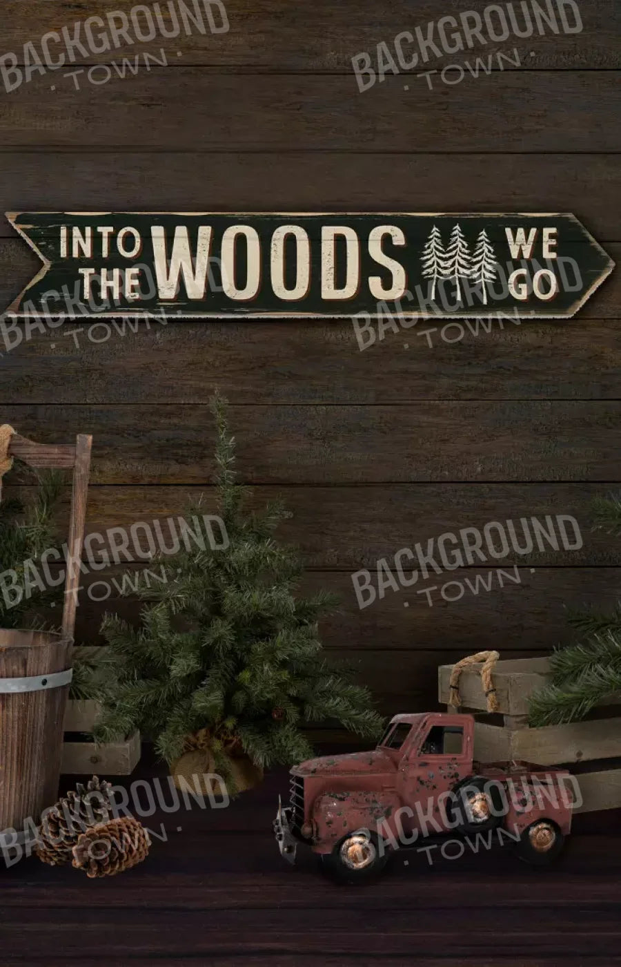 Into The Woods 8X12 Ultracloth ( 96 X 144 Inch ) Backdrop