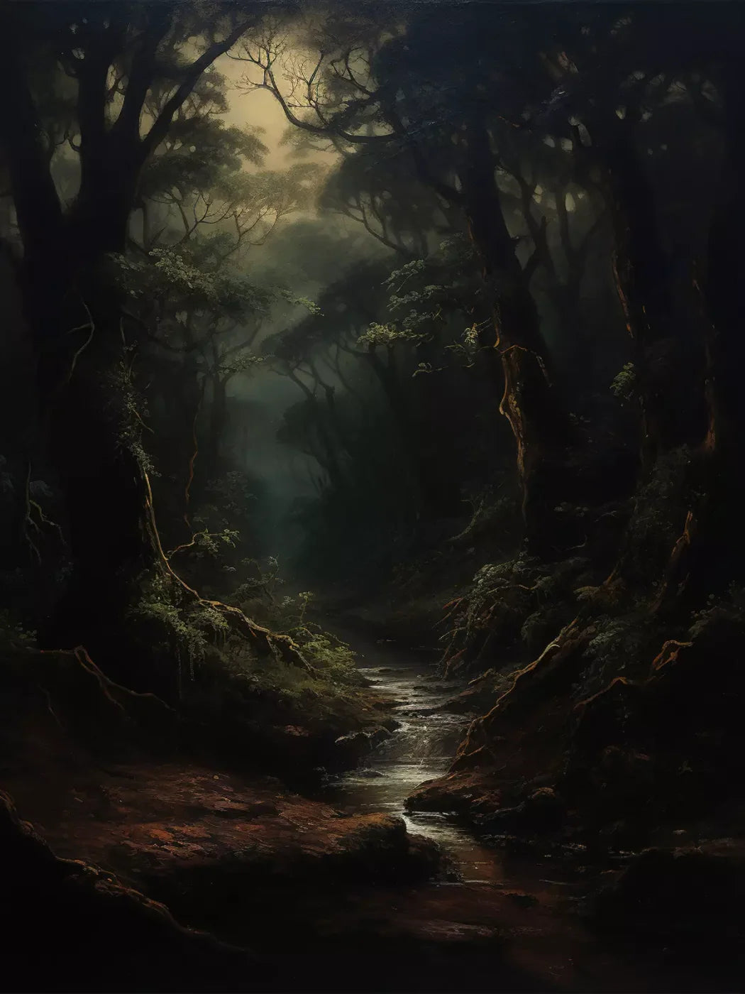 Into The Woods I 5’X6’8 Fleece (60 X 80 Inch) Backdrop