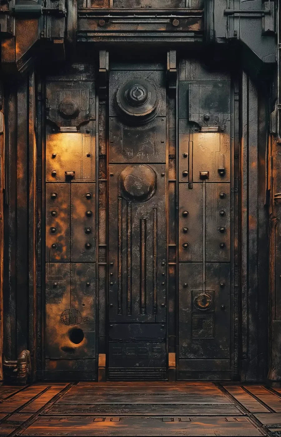 Iron Entrance Ii 9’X14’ Ultracloth (108 X 168 Inch) Backdrop