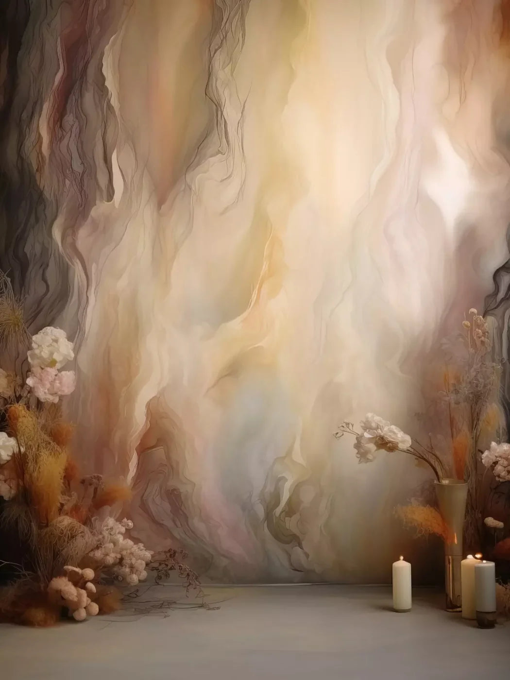 Ivory Dream 6X8 Fleece ( 72 X 96 Inch ) Backdrop
