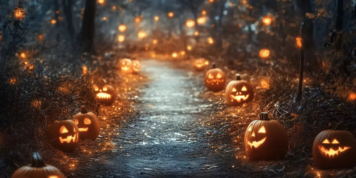 Jackolantern Path 1 20’X10’ Ultracloth (240 X 120 Inch) Backdrop