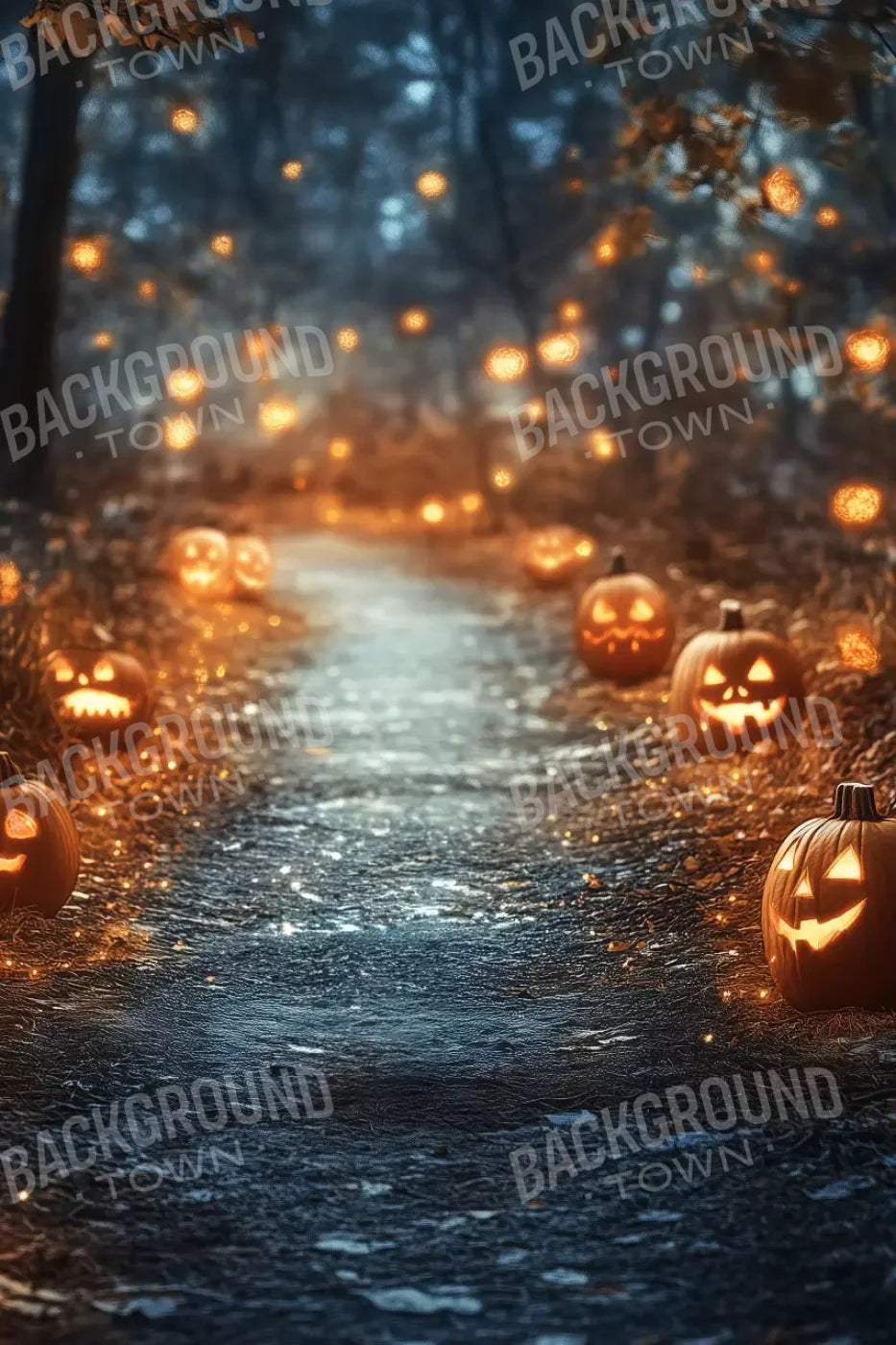 Jackolantern Path 1 8’X12’ Ultracloth (96 X 144 Inch) Backdrop