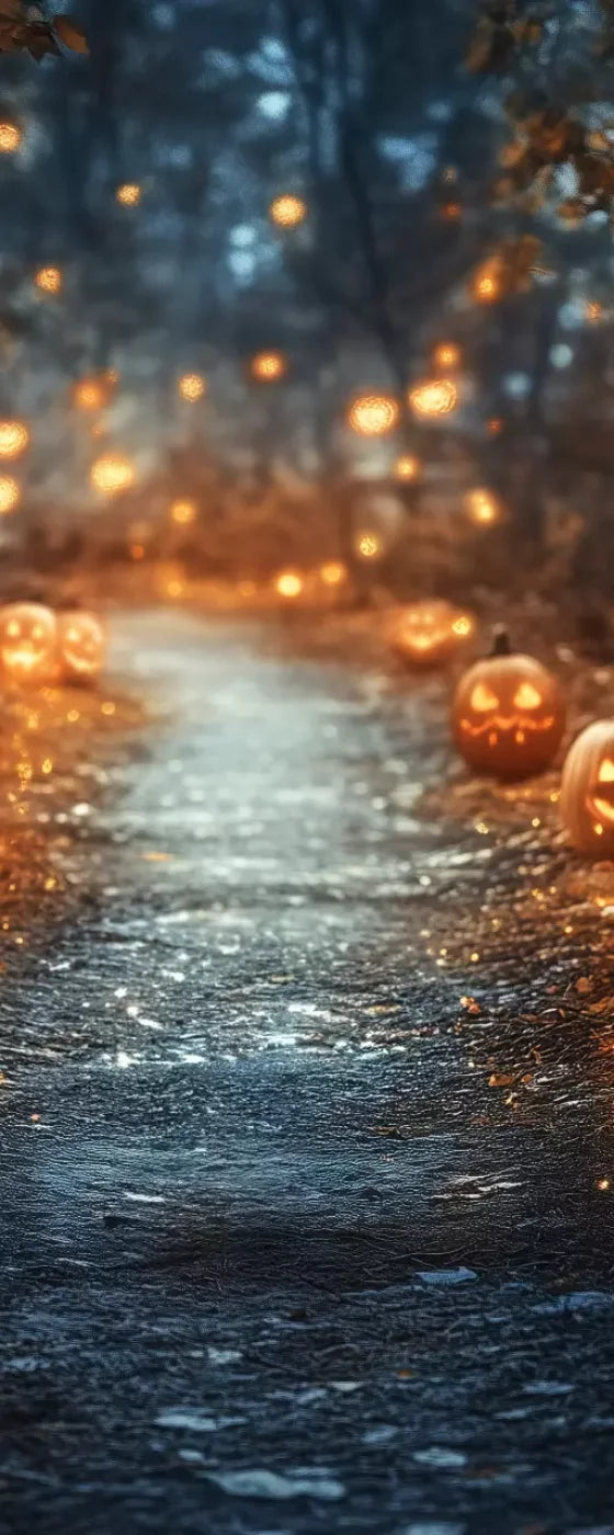 Jackolantern Path 1 8’X20’ Ultracloth (96 X 240 Inch) Backdrop