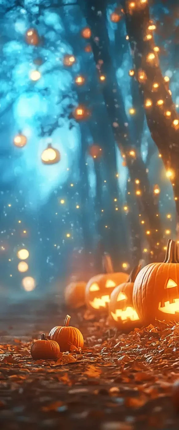 Jack O Lantern Path 2 5’X12’ Ultracloth For Westcott X-Drop (60 X 144 Inch) Backdrop
