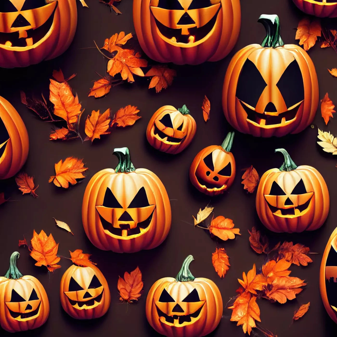 Jack O Pattern 10’X10’ Ultracloth (120 X Inch) Backdrop