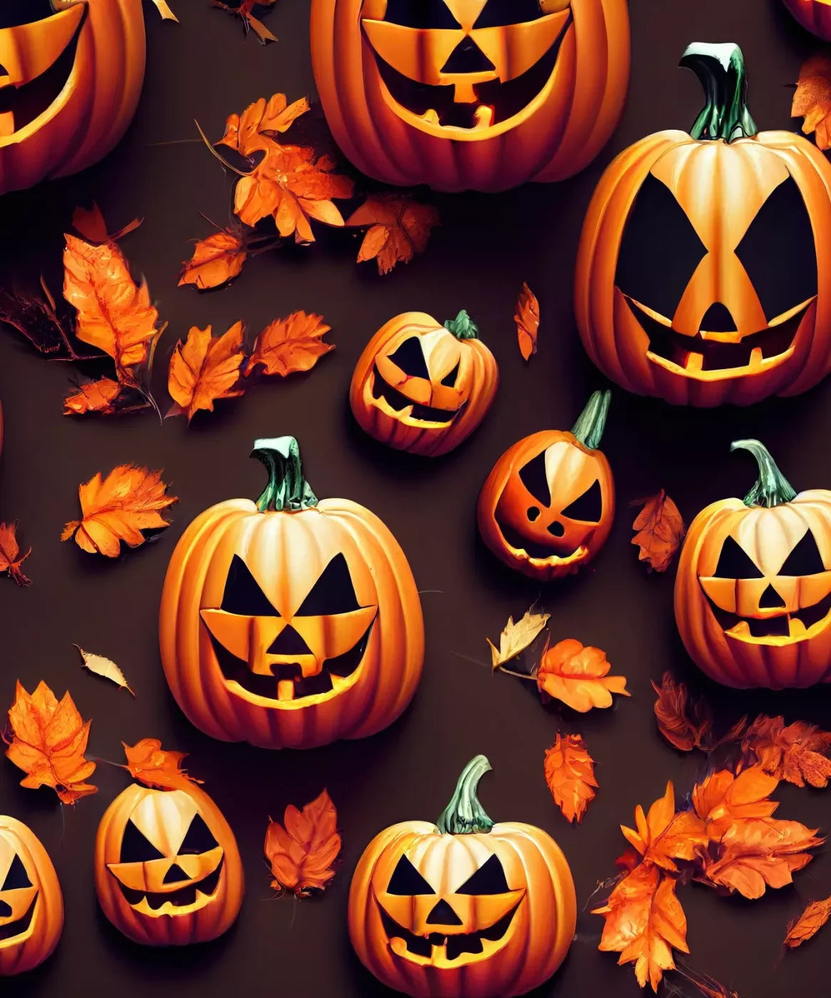 Jack O Pattern 10’X12’ Ultracloth (120 X 144 Inch) Backdrop