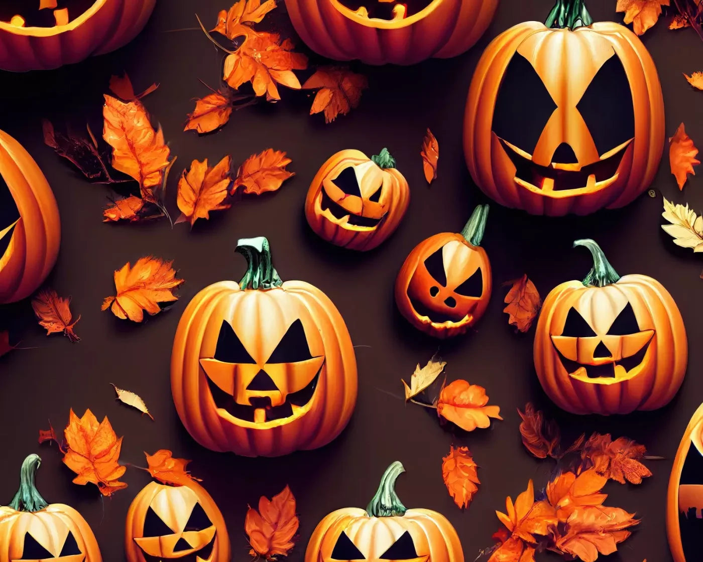 Jack O Pattern 10’X8’ Fleece (120 X 96 Inch) Backdrop