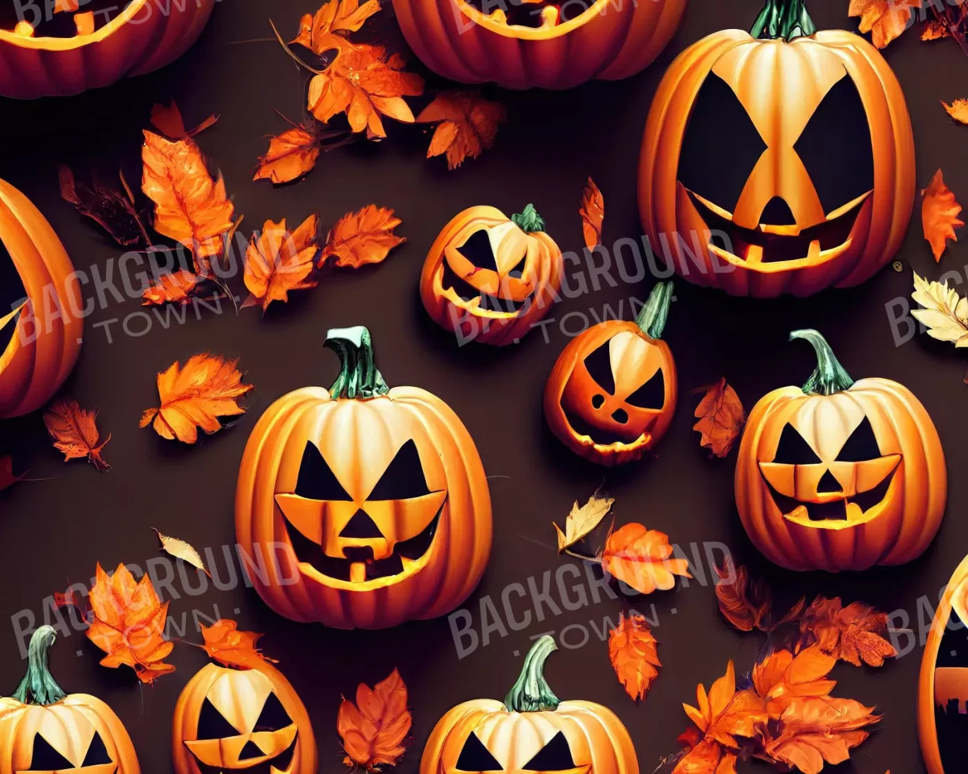 Jack O Pattern 10’X8’ Fleece (120 X 96 Inch) Backdrop