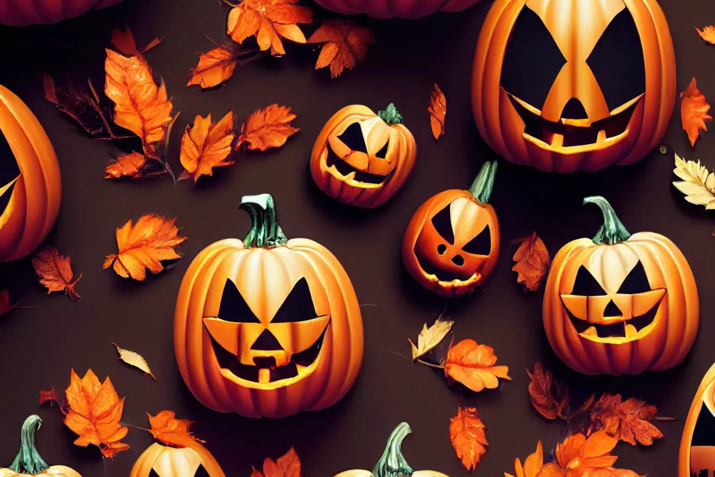 Jack O Pattern 12’X8’ Ultracloth (144 X 96 Inch) Backdrop