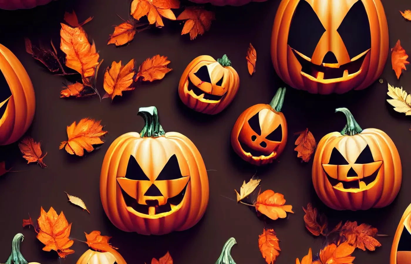 Jack O Pattern 14’X9’ Ultracloth (168 X 108 Inch) Backdrop