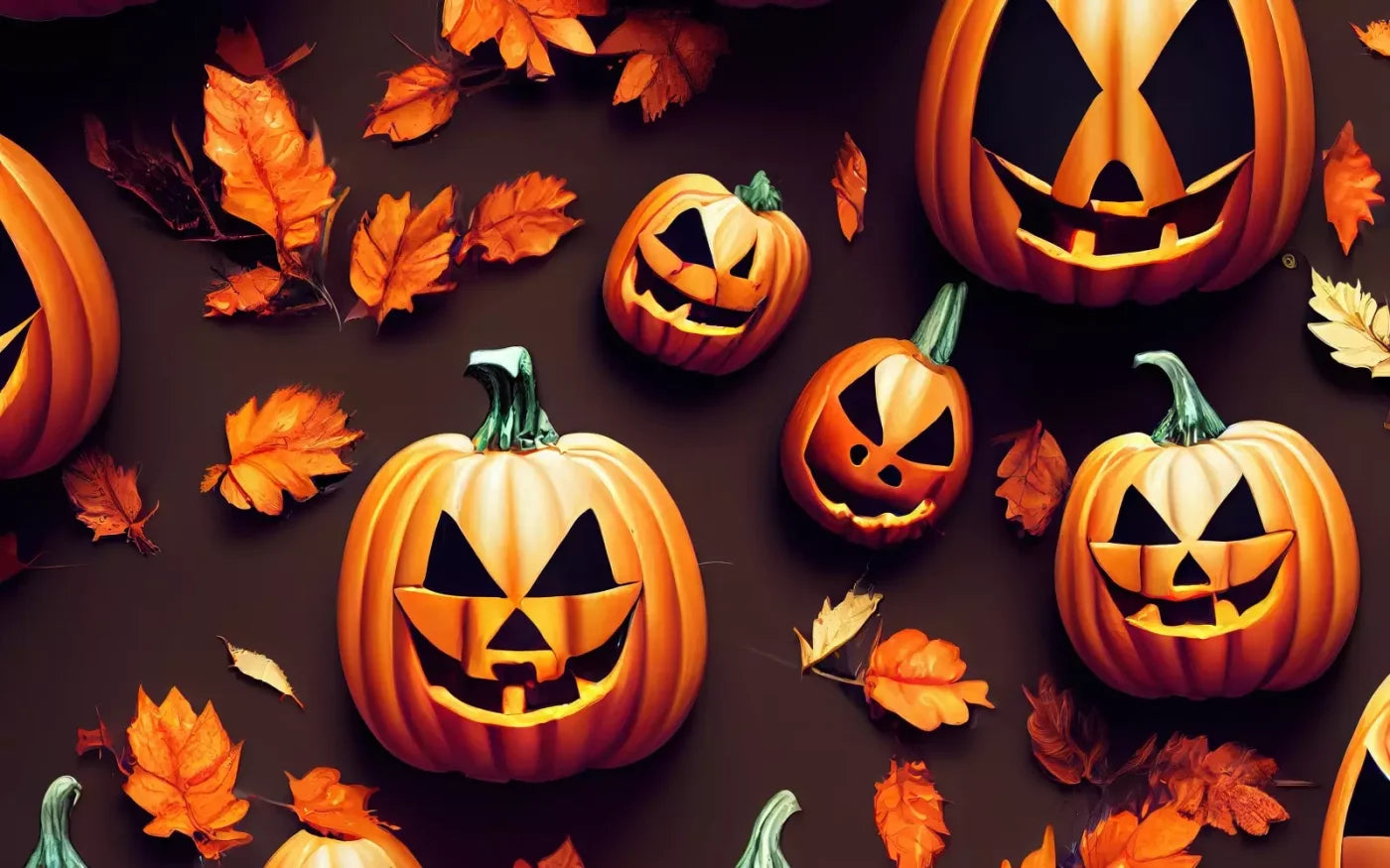 Jack O Pattern 16’X10’ Ultracloth (192 X 120 Inch) Backdrop