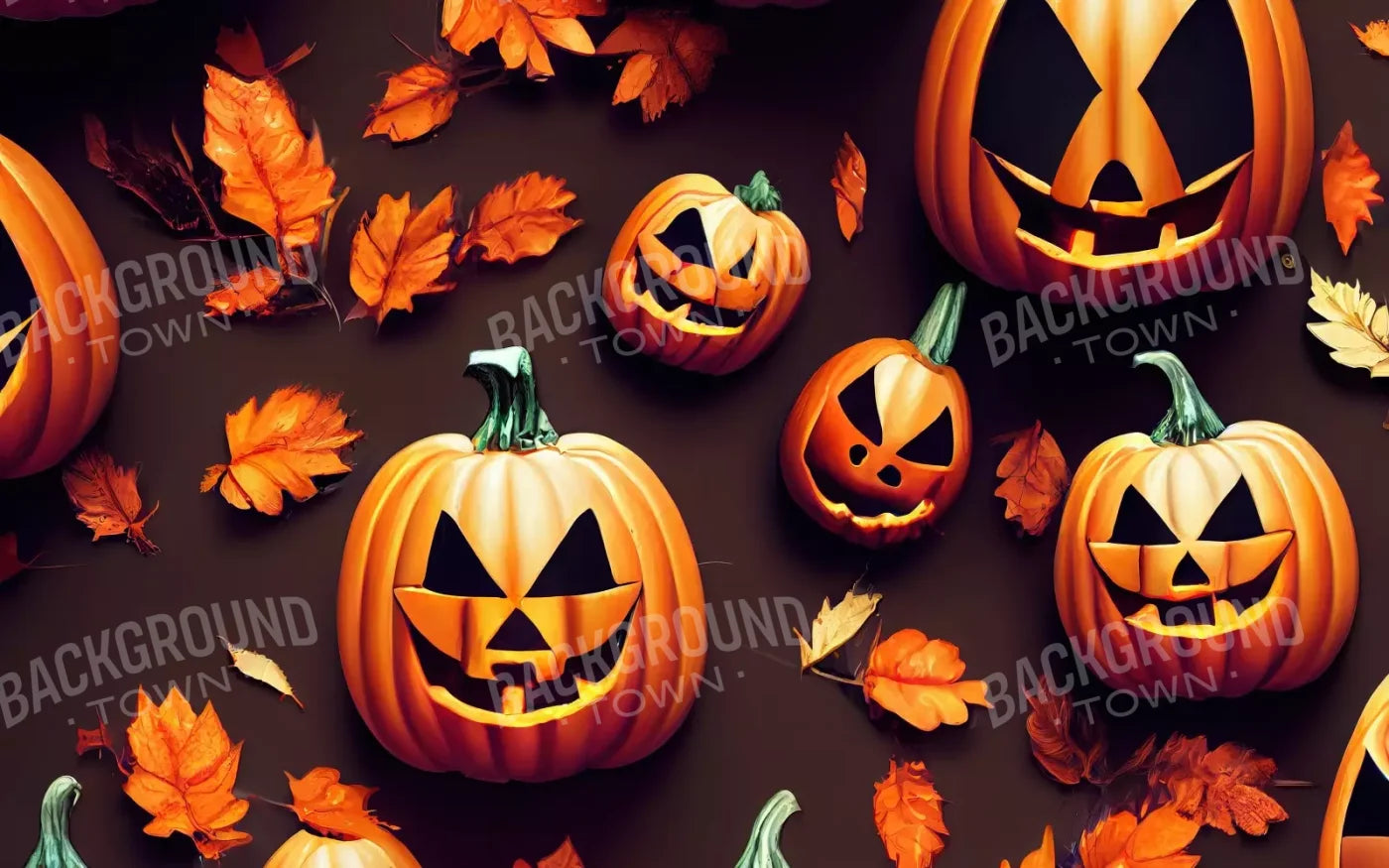 Jack O Pattern 16’X10’ Ultracloth (192 X 120 Inch) Backdrop