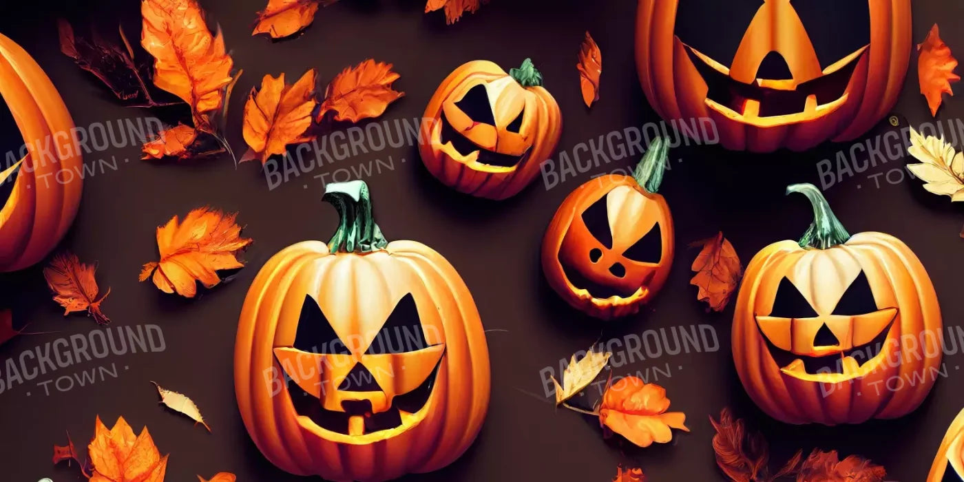 Jack O Pattern 16’X8’ Ultracloth (192 X 96 Inch) Backdrop