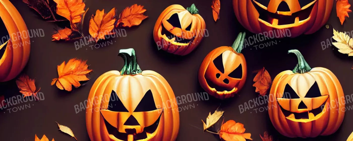 Jack O Pattern 20’X8’ Ultracloth (240 X 96 Inch) Backdrop