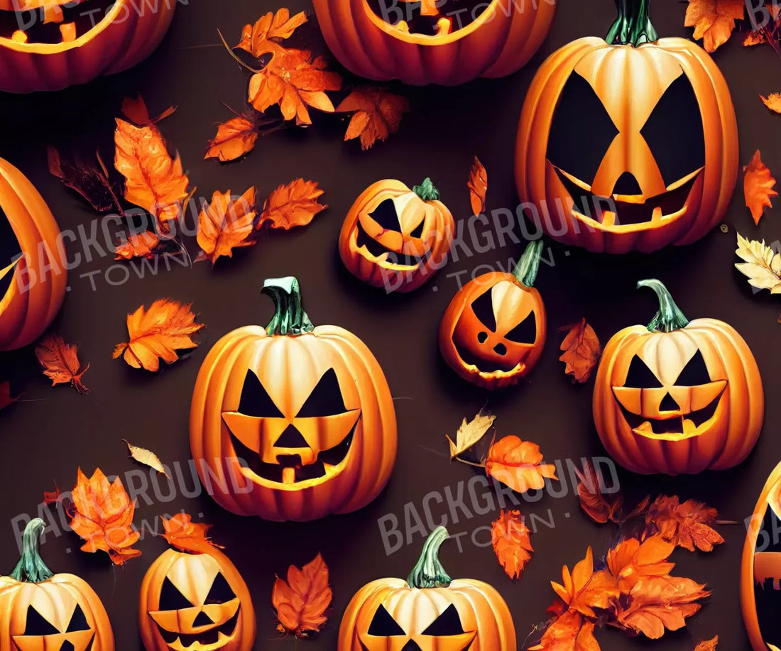 Jack O Pattern 5’X4’2 Fleece (60 X 50 Inch) Backdrop