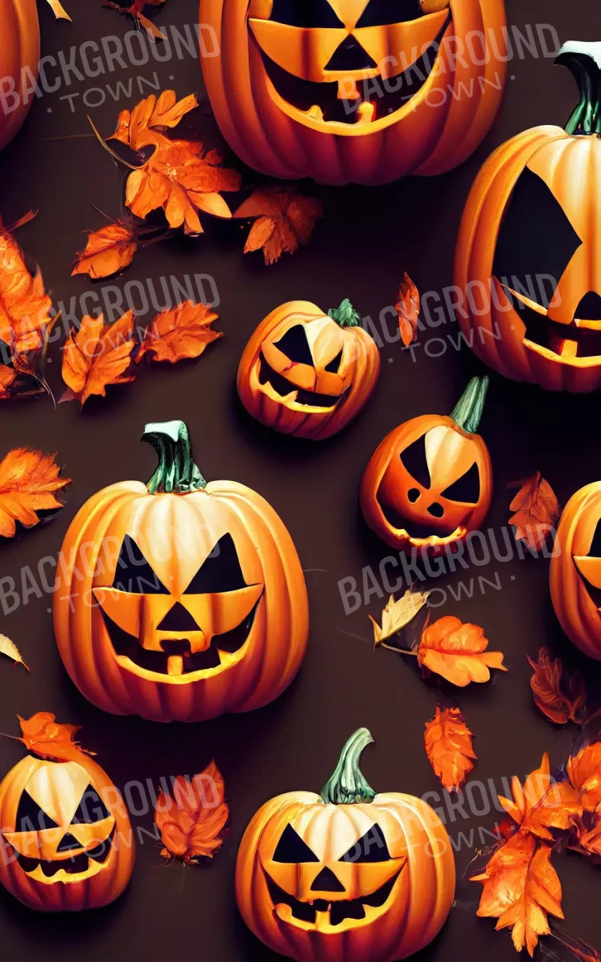 Jack O Pattern 5’X8’ Ultracloth (60 X 96 Inch) Backdrop