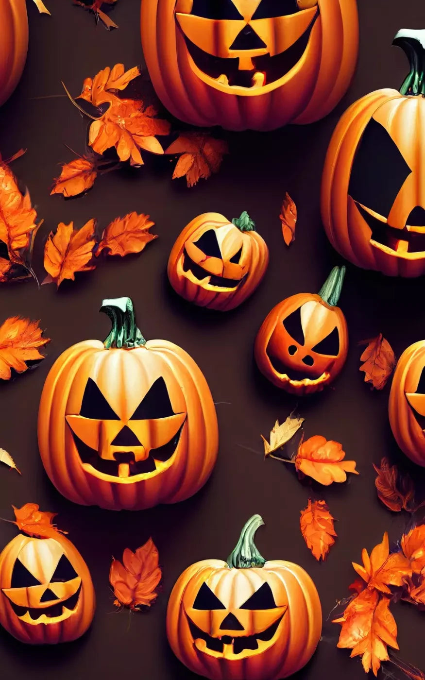 Jack O Pattern 5’X8’ Ultracloth (60 X 96 Inch) Backdrop