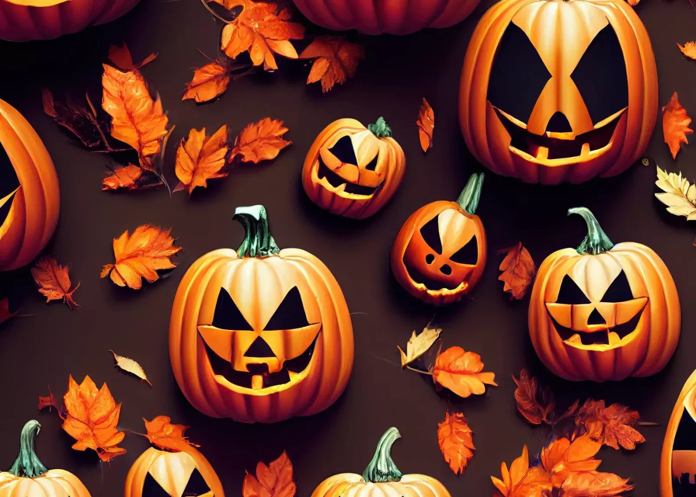 Jack O Pattern 7’X5’ Ultracloth (84 X 60 Inch) Backdrop