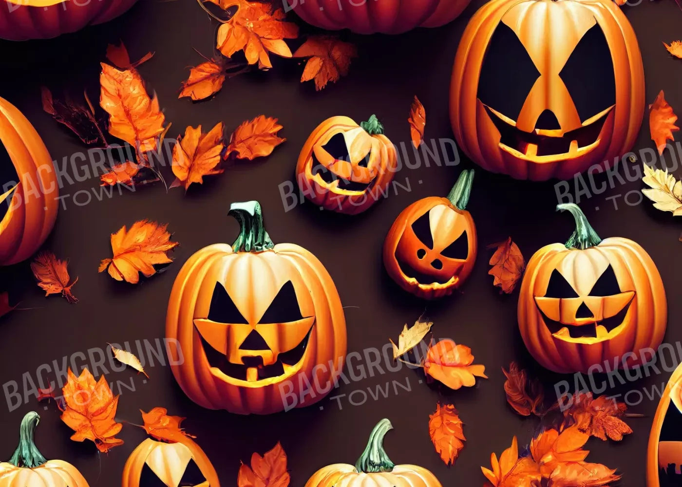 Jack O Pattern 7’X5’ Ultracloth (84 X 60 Inch) Backdrop
