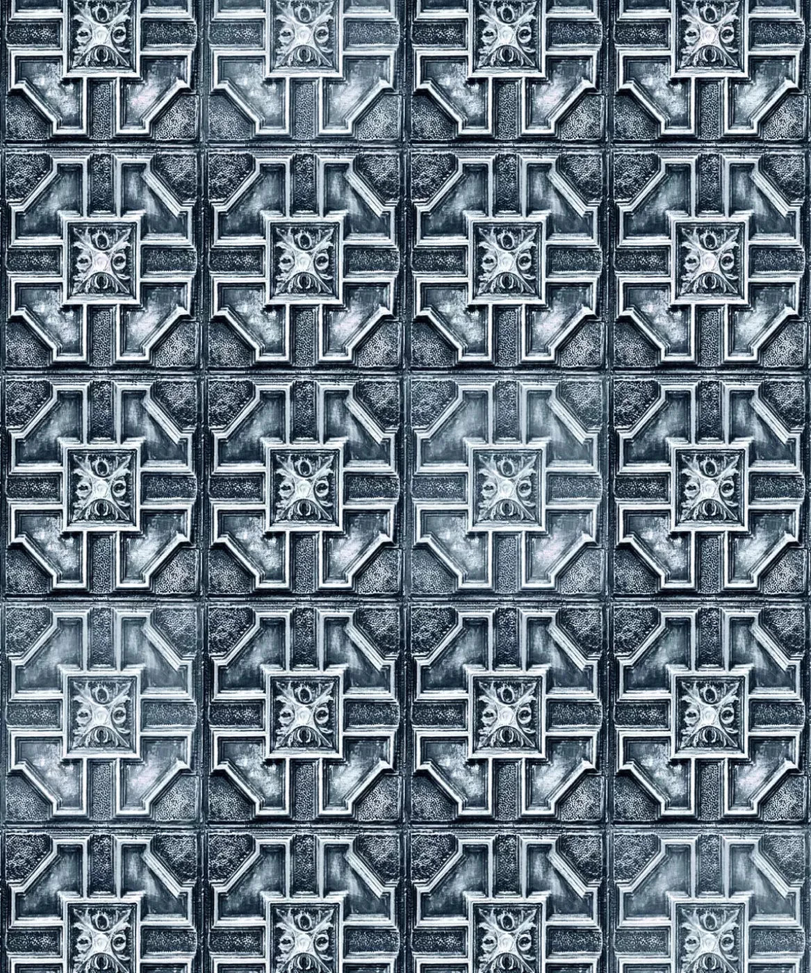 Blue Steel and Metal Backdrop for Photography