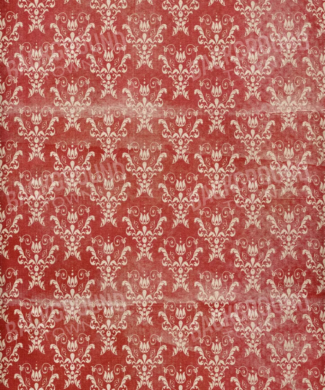 Red Damask Backdrop for Photography