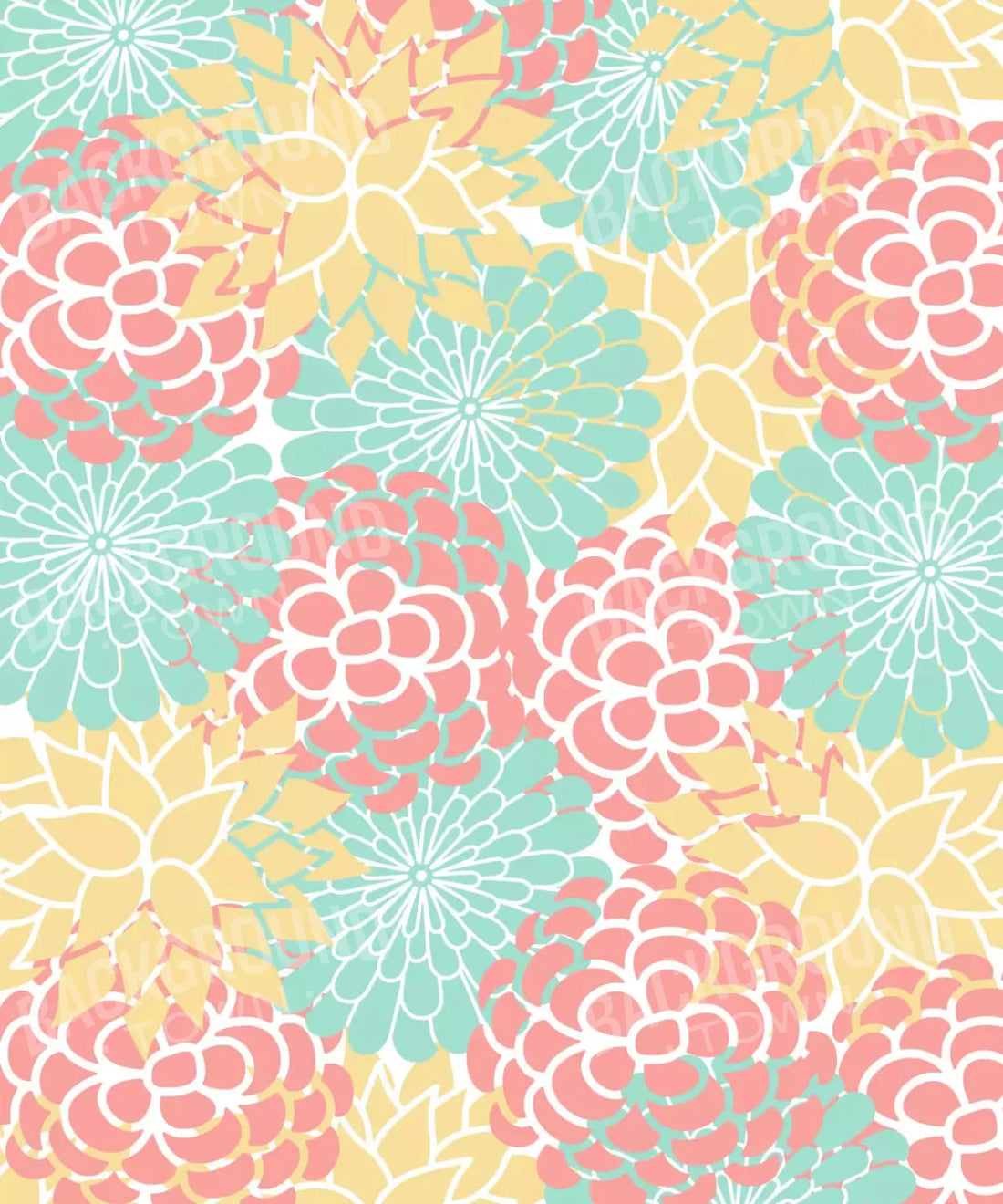 Multi-Color Easter Backdrop for Photography