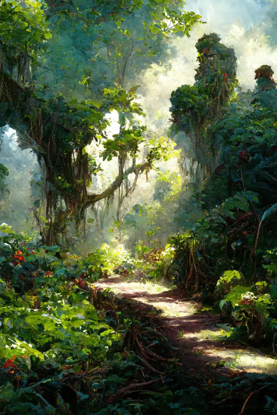 Jungle Fever Path 5’X8’ Ultracloth (60 X 96 Inch) Backdrop