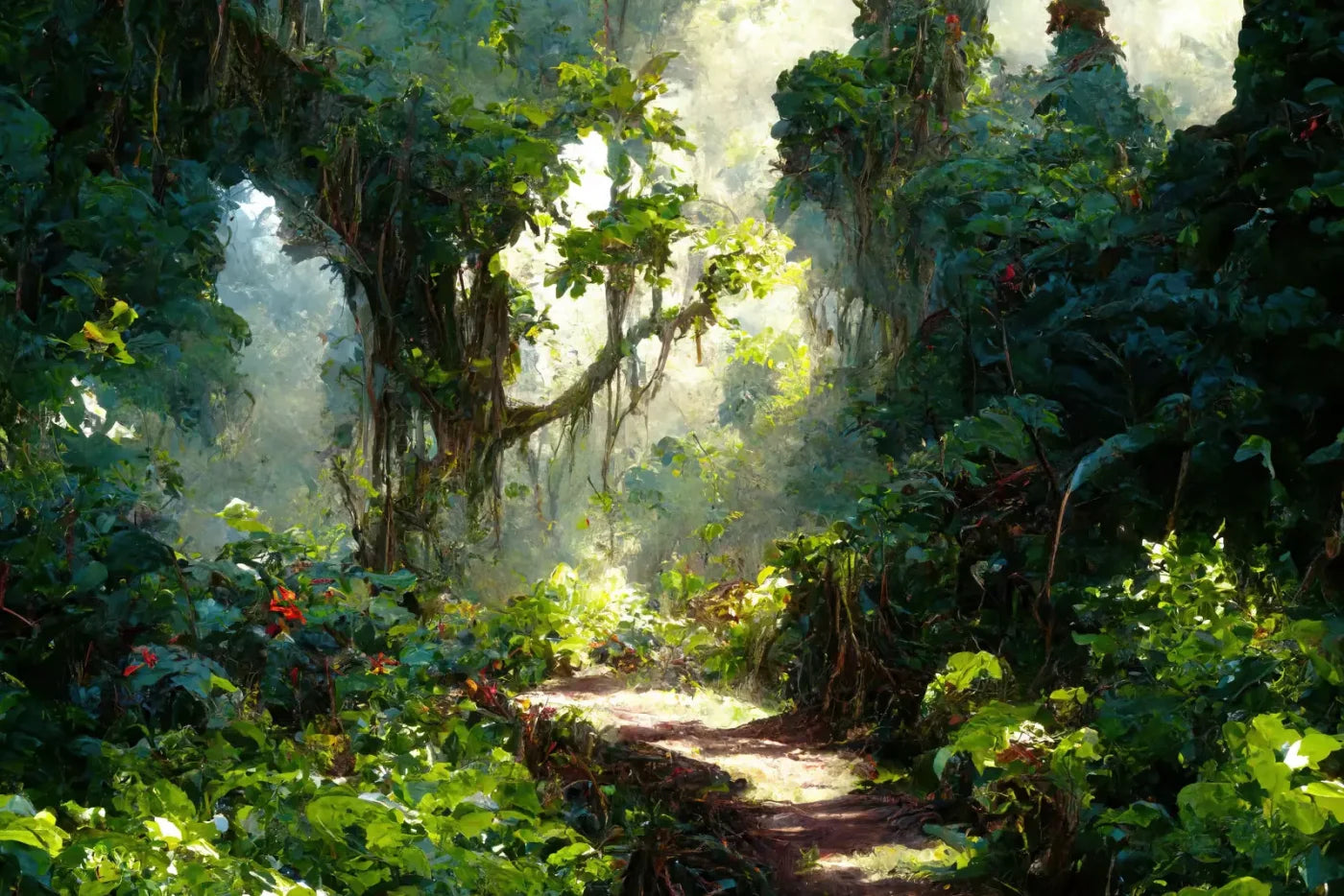 Jungle Fever Path 8’X5’ Ultracloth (96 X 60 Inch) Backdrop