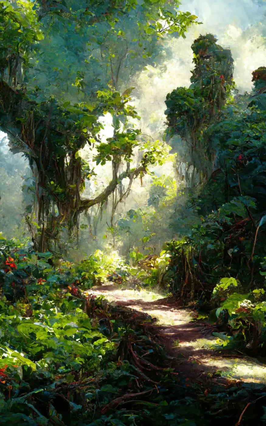 Jungle Fever Path 9’X14’ Ultracloth (108 X 168 Inch) Backdrop