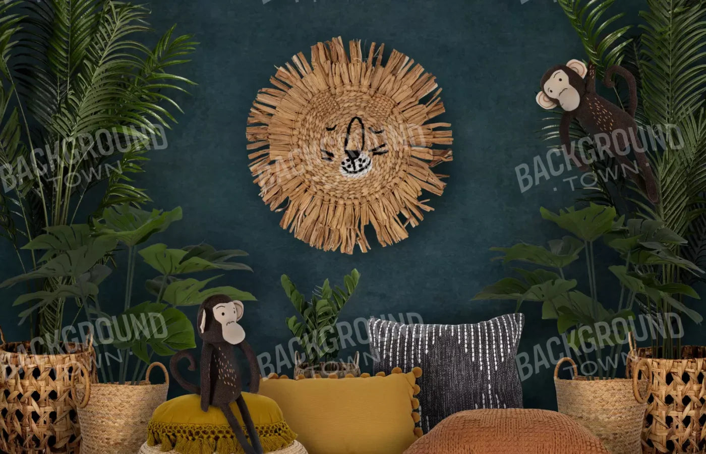 Jungle Love 12’X8’ Ultracloth (144 X 96 Inch) Backdrop